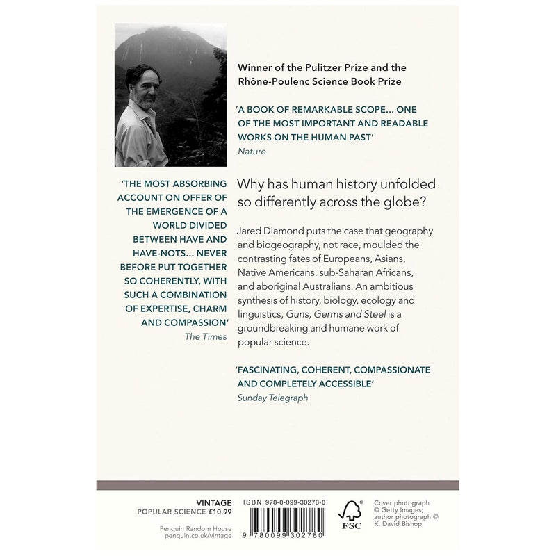 Germs and Steel: A short history of everybody for the last 13,000years  by Jared Diamond - The Book Bundle