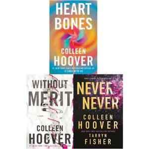 Colleen Hoover Collection 3 Books Set (Never Never, Heart Bones, Without Merit) - The Book Bundle