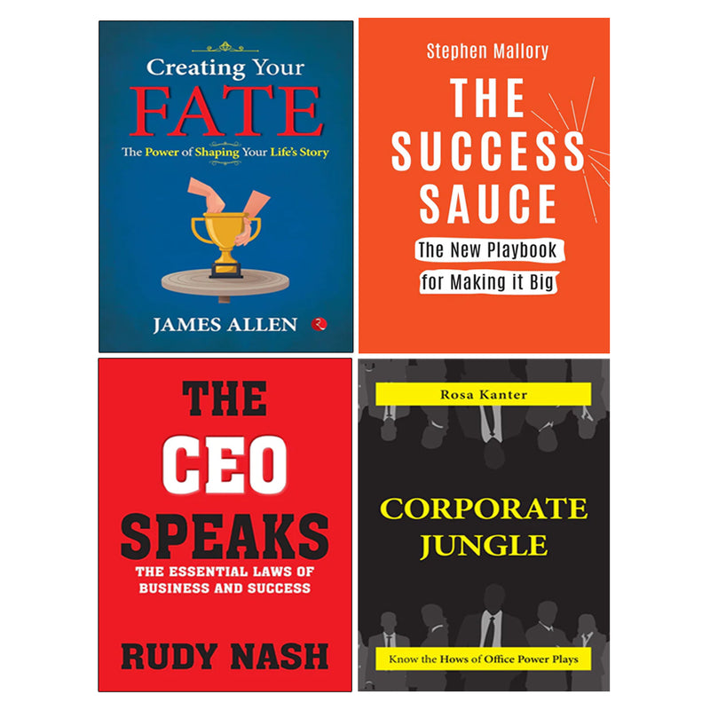 Creating Your Fate, The CEO Speaks, THE SUCCESS SAUCE, Corporate Jungle 4 Books Collection Set - The Book Bundle