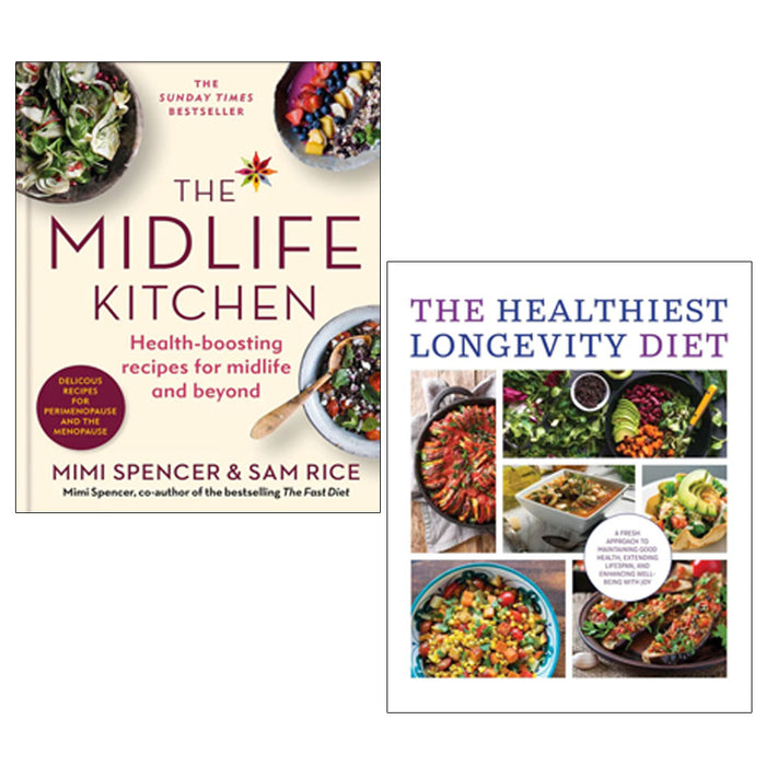 The Midlife Kitchen (HB), The Healthiest Longevity Diet 2 Books Collection Set - The Book Bundle