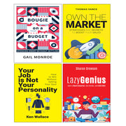 Lazy Genius, OWN THE MARKET, Your Job Is Not Your Personality, Bougie on a Budget 4 Books Collection Set - The Book Bundle