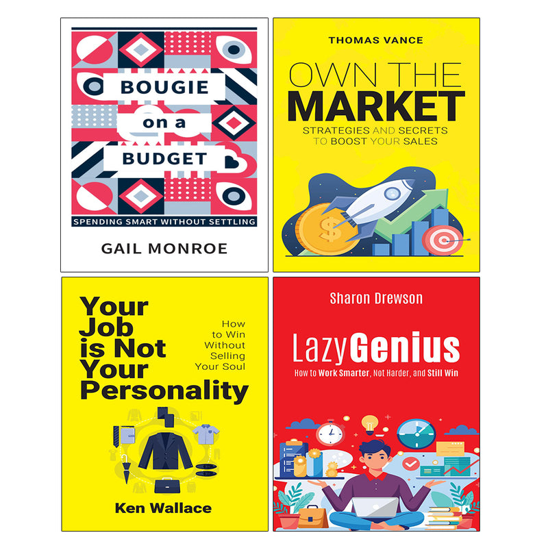 Lazy Genius, OWN THE MARKET, Your Job Is Not Your Personality, Bougie on a Budget 4 Books Collection Set - The Book Bundle