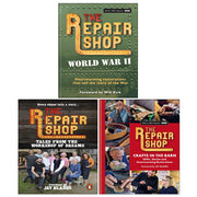 Set of three hardcover books by Jayne Dowle from The Repair Shop Series, featuring WWII stories, barn crafts, and workshop tales.