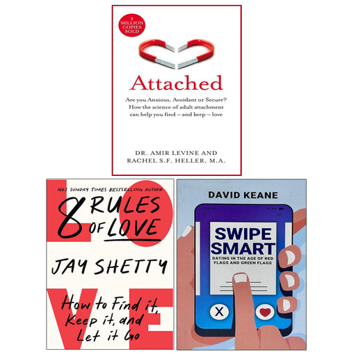 Swipe Smart, Attached, 8 Rules of Love(HB) 3 Books Collection Set - The Book Bundle