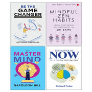 The Master Mind By Napoleon Hill, MINDFUL ZEN HABITS, Be The Game Changer, The Power of Now 4 Books Collection Set - The Book Bundle