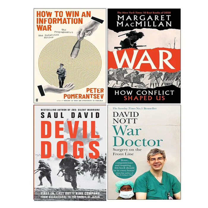 How to Win an Information War(HB),War Doctor, Devil Dogs, War Margaret 4 Books Set