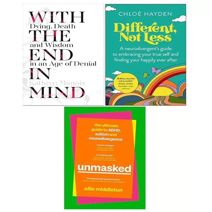 With the End in Mind, Different, Not Less, Unmasked Ellie Middleton (HB) 3 Books Collection Set - The Book Bundle