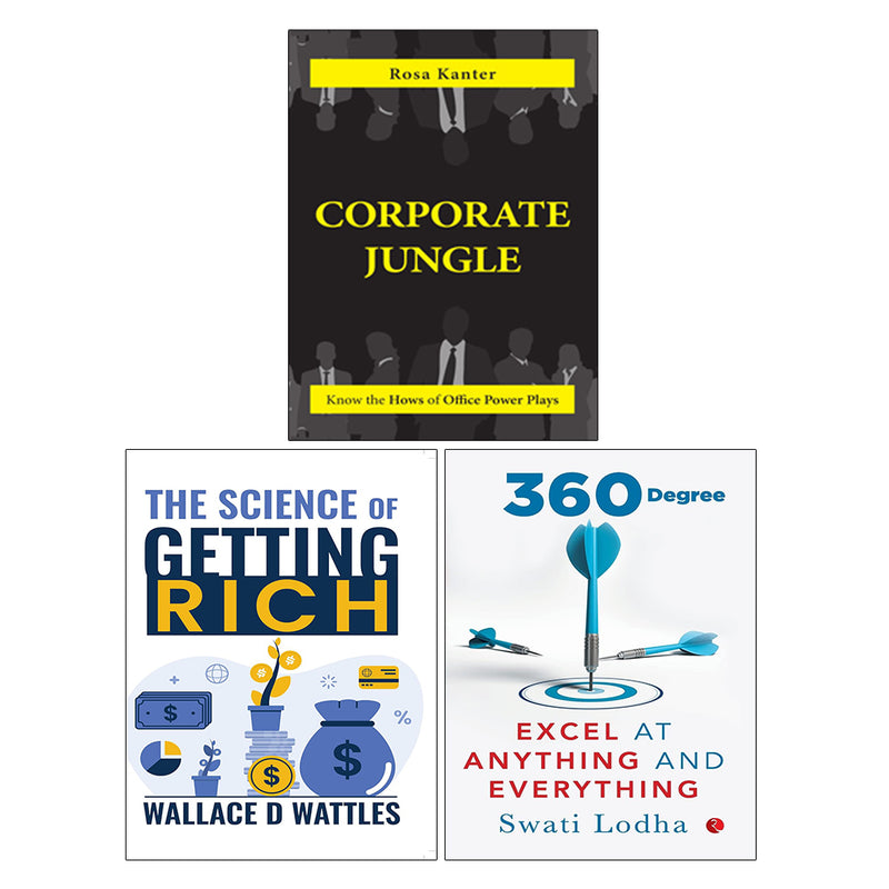 The Science of Getting Rich, 360 DEGREE, Corporate Jungle 3 Books Collection Set - The Book Bundle