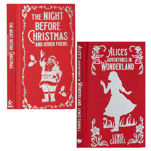 Alice's Adventures In Wonderland, The Night Before Christmas and Other Poems 2 Books Collection Set - The Book Bundle