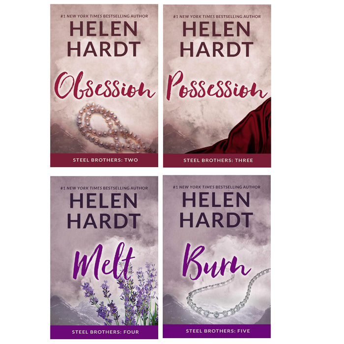 Steel Brothers Saga Series By Helen Hardt 4 Books Set Volume 2 to 5 (Obsession, Possession, Melt & Burn ) - The Book Bundle
