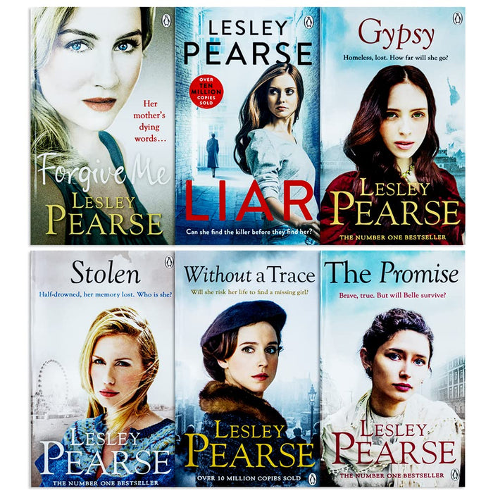 Lesley Pearse 6 Books Collection Set ( Forgive Me, Liar, Gypsy, Stolen, Without a Trace, The Promise) - The Book Bundle