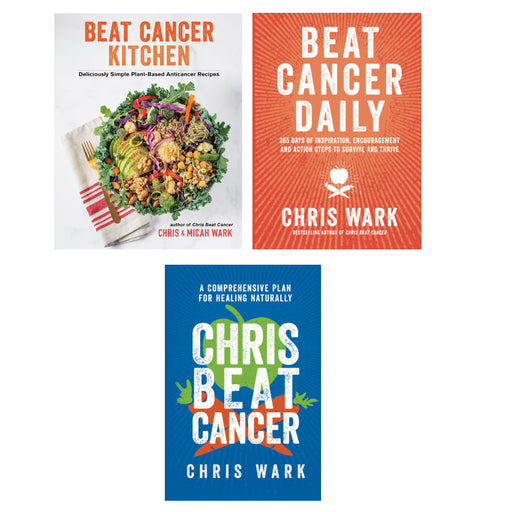 Chris Wark 3 Books Set (Beat Cancer Kitchen,  Beat Cancer Daily, Chris Beat Cancer) - The Book Bundle