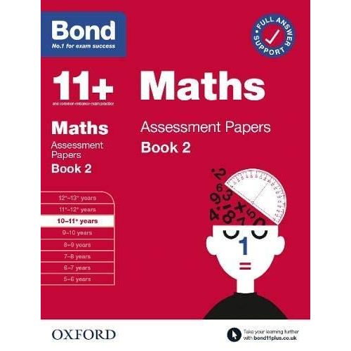 Bond 11+ four-book set by OUP Oxford featuring English, Maths, Verbal & Non-Verbal Reasoning assessment papers in paperback