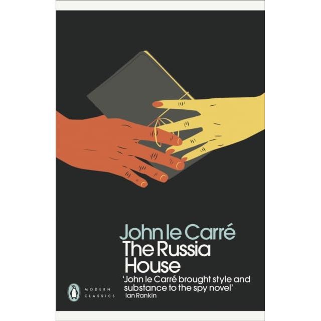 Set of four John le Carré books including The Little Drummer Girl, A Perfect Spy, The Russia House, and The Night Manager by Penguin