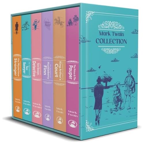 The Mark Twain 6 Book Hardback Collection: The Adventures of Tom Sawyer, The Prince & The Pauper, The Adventures of Huckleberry Finn - The Book Bundle