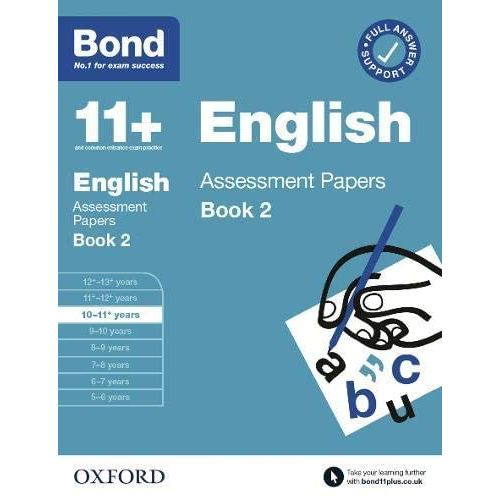 Bond 11+ 4-book set by OUP Oxford, featuring English, Maths, Verbal and Non-Verbal Reasoning assessment papers in paperback.