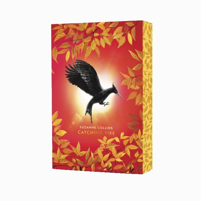 Deluxe collection of five hardcover The Hunger Games books by Suzanne Collins, featuring iconic fiction covers.