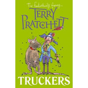 Three paperback books from the Bromeliad Trilogy collection by Terry Pratchett, featuring colorful covers and fiction genre.
