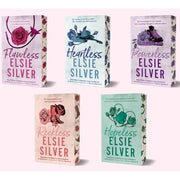 Elsie Silver Chestnut Springs Series box set with five romance novels: Heartless, Reckless, Powerless, Hopeless, and Flawless.