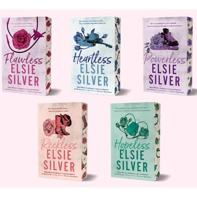 Elsie Silver Chestnut Springs series box set featuring five books: Heartless, Reckless, Powerless, Hopeless, Flawless by Piatkus Ltd.