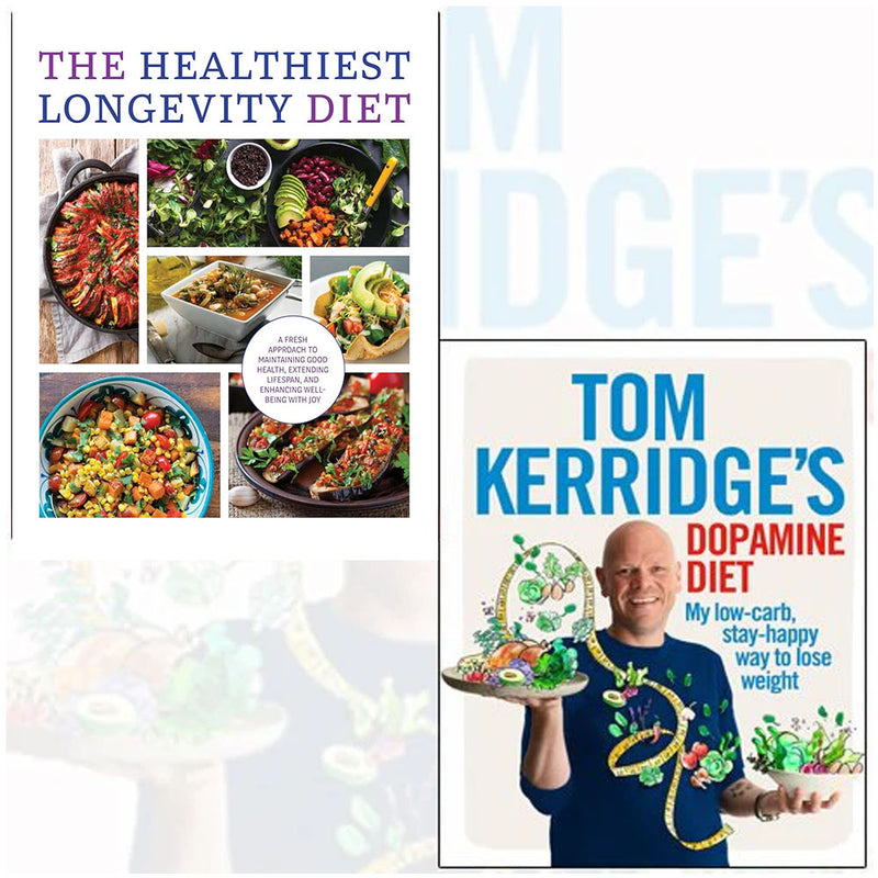 Tom Kerridge's The Healthiest Longevity Diet 2-book set by Tom Kerridge & Iota, featuring non-fiction books in mixed formats.