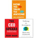 Talking to Strangers(HB), How to Talk to Anyone, The CEO Speaks 3 Books Collection Set - The Book Bundle