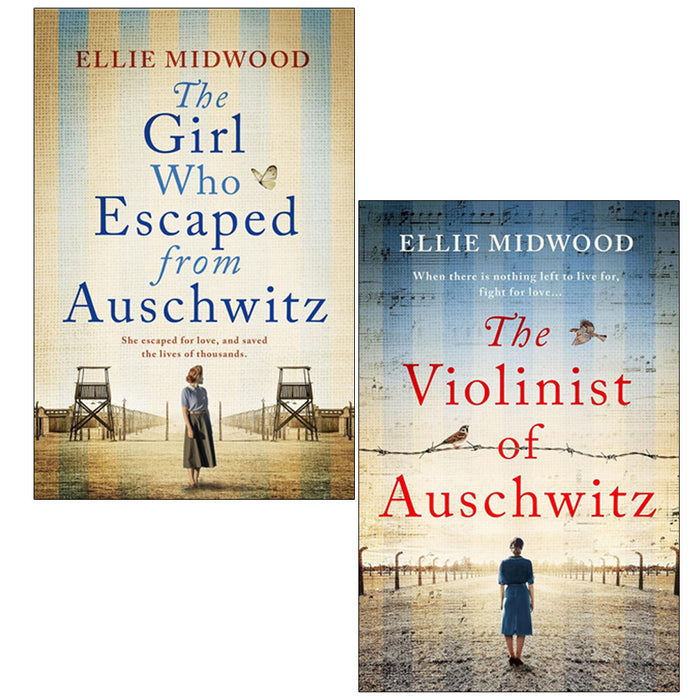 Ellie Midwood 2 Books Collection Set (The Violinist of Auschwitz, The Girl Who Escaped from Auschwitz) - The Book Bundle