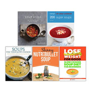 The Soup Book(HB), Hamlyn All Colour Cookery, Soups for Your Slow Cooker, The Skinny NUTRiBULLET, Slow Cooker Soup Diet For Beginners 5 Books Collection Set - The Book Bundle