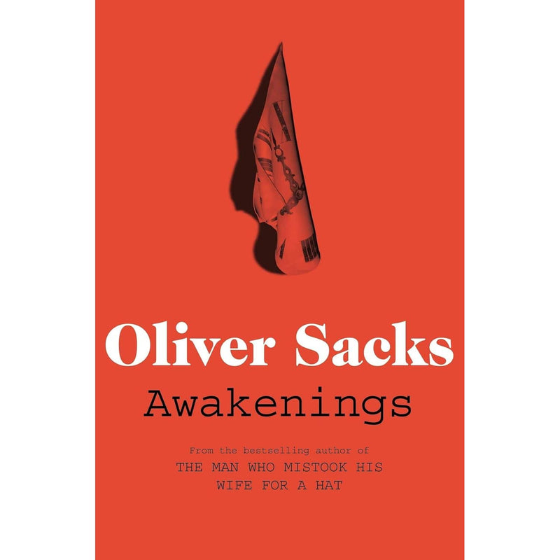 Set of three paperback books by Oliver Sacks, including The Man Who Mistook His Wife for a Hat, showcasing book covers on a table.