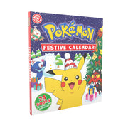 Pokémon Festive Calendar 24 Books collection set by Pokémon, hardcover fiction books featuring Pokémon characters and holiday themes.