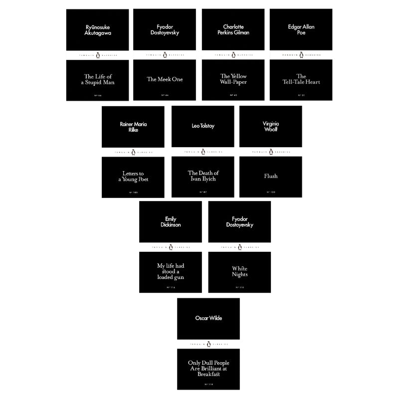 Only Dull,White Nights, My Life, Flush, Death of Ivan, Letters, Tale Heart , Yellow Wall-Paper, Meek One, Life of a Stupid Man 10 Books Set - The Book Bundle