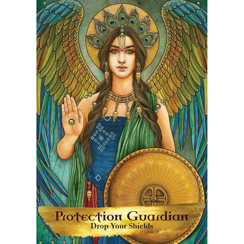 Angels and Ancestors Oracle Cards deck by Kyle Gray and Lily Moses, 55 cards with guidebook, featuring spiritual and ancestral imagery.