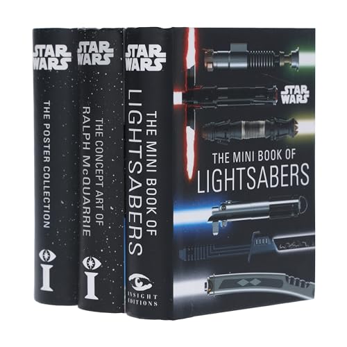 Star Wars 3 Mini Books Collection by Insight Editions featuring lightsaber concepts and Ralph McQuarrie artwork.