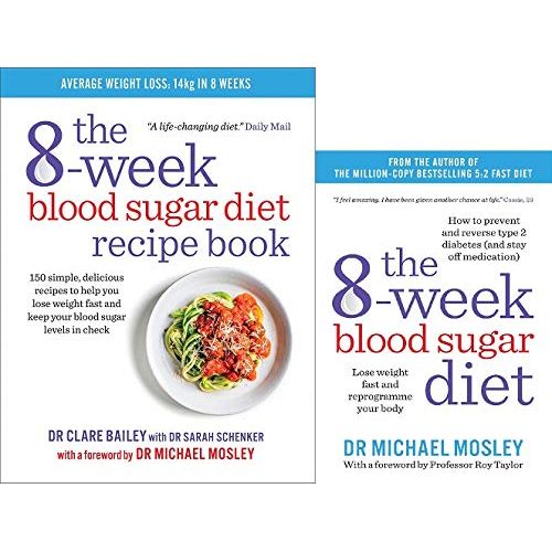 8-Week Blood Sugar Diet & 8-Week Blood Sugar Diet Recipe Book 2 Books Collection Set - The Book Bundle