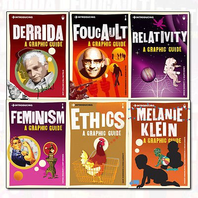 Introducing A Graphic Guide 6 Books Bundle Collection (Derrida, Foucault, Relativity) - The Book Bundle