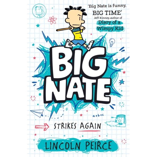 Big Nate Series 4 Books Collection Set By Lincoln Peirce (Strikes Again, Goes for Broke, on a Roll and The Boy with the Biggest Head in the World) - The Book Bundle