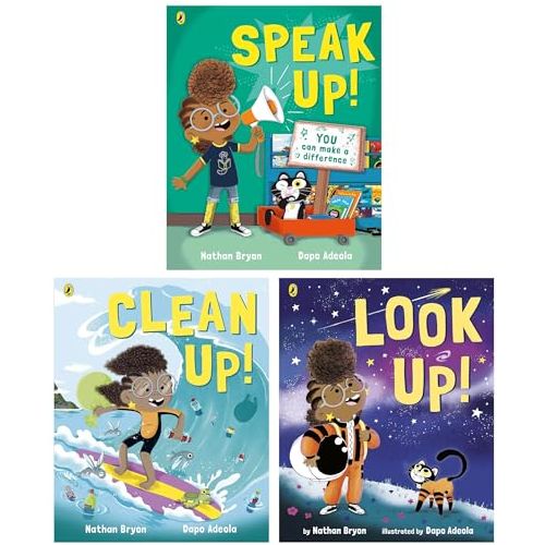 Nathan Bryon 3 Books Collection set (Look Up!, Clean Up!, Speak Up!) - The Book Bundle