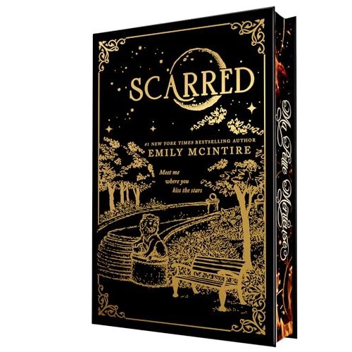 Hardcover copy of Never After Book 2 Scarred Collector's Edition by Bloom Books, featuring a fantasy-inspired cover design.