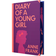 Cover of "The Diary of a Young Girl" by Anne Frank, Wilco Classics Sprayed Edge Premium edition with black and white design.