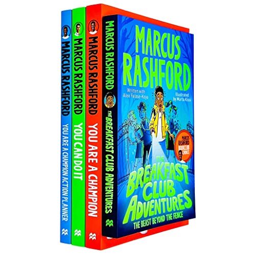 Marcus Rashford Collection 4 Books Set (You Are A Champion, You Can Do It, You Are A Champion Action Planner, The Beast Beyond The Fence) - The Book Bundle