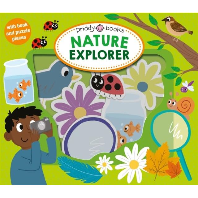 Let's Pretend 3 Books Collection Set By Roger Priddy (Christmas, Dino Explorer & Nature Explorer) - The Book Bundle