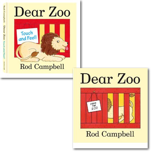 Dear Zoo Collection 2 Books Set By Rod Campbell, (Dear Zoo and Dear Zoo Touch and Feel!) - The Book Bundle