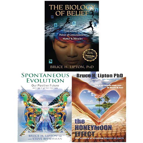 Bruce Lipton 3 Books Collection Set (Spontaneous Evolution,The Honeymoon Effect) - The Book Bundle