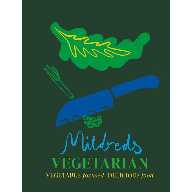 Set of three Mildreds Vegetarian and Vegan cookbook books by Mitchell Beazley featuring plant-based recipes and cooking tips.