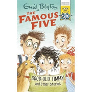 Enid Blyton Famous Five book titled "Good Old Timmy and Other Stories" from Hodder Children's Books, featuring colorful cover art.
