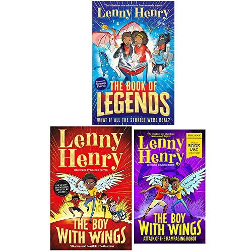 Lenny Henry Collection 3 Books Set (The Boy With Wings, The Book of Legends)