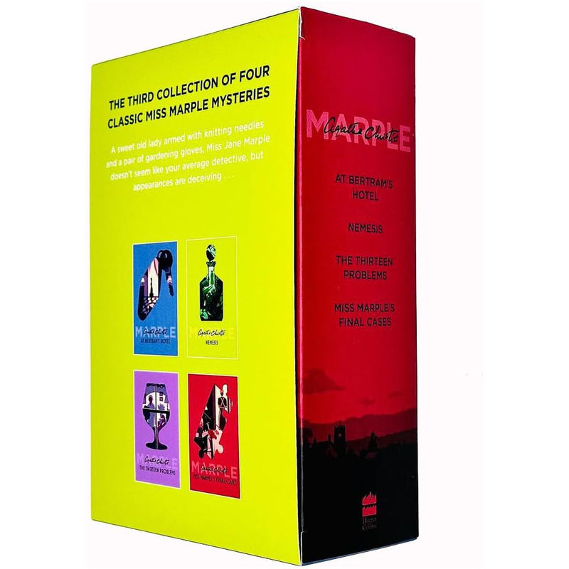 Four Agatha Christie Miss Marple mystery books from the Harper Collins collection, featuring the complete series 11-14.