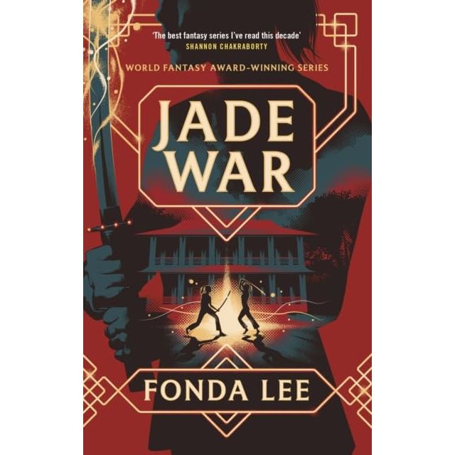 Set of three Green Bone Saga books by Fonda Lee, including Jade City, Jade War, and Jade Legacy, from Orbit Ltd.