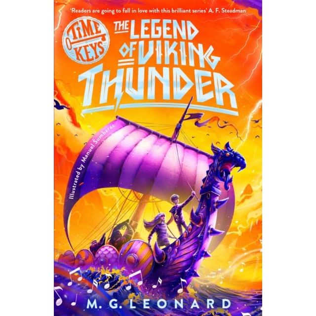 Time Keys Series 3 Books collection by M. G. Leonard featuring The Impossible Gladiator, Viking Thunder, and Golden Scarab.