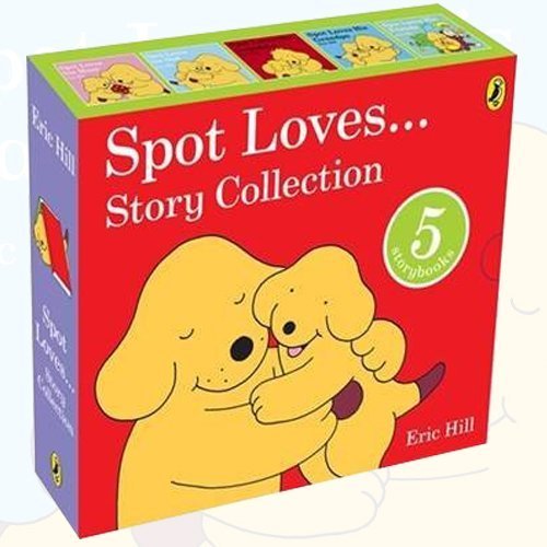 Eric Hill Spot Loves Story 5 Books Bundle Collection (Spot Loves His Daddy, Spot Loves his Mum, Spot Loves His Grandma, Spot Loves His Grandpa) - The Book Bundle